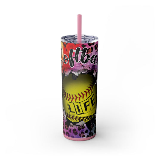 Softball Life 20oz. Skinny Tumbler
