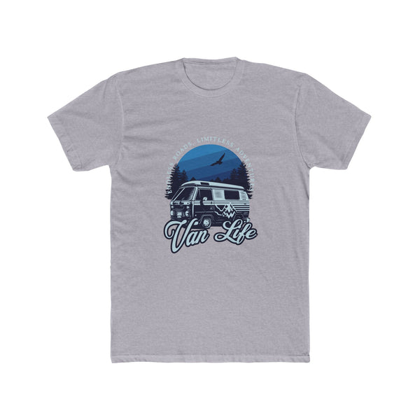 Mens Van Life Classic TShirt Limitless Adventures Tshirt Funny TShirt