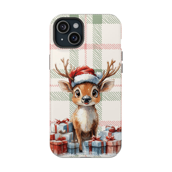 Festive Reindeer MagSafe Christmas iPhone Case
