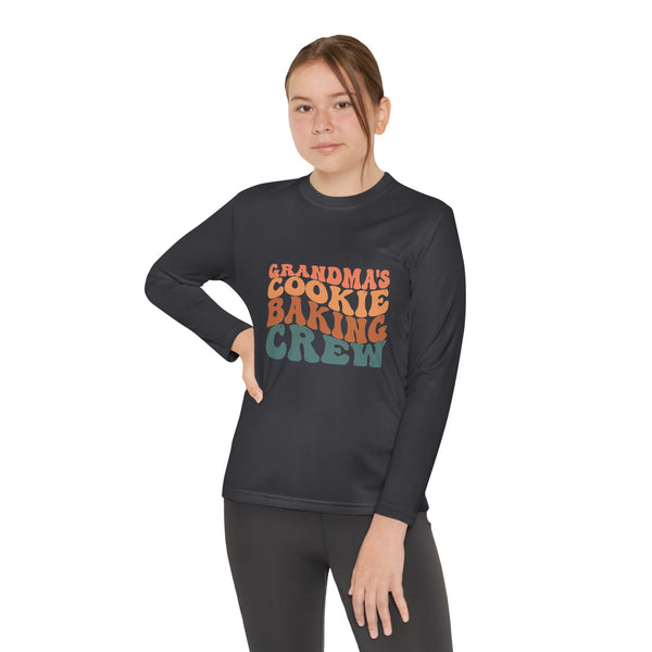 Kids Long Sleeve Grandma Cookie Baking Crew