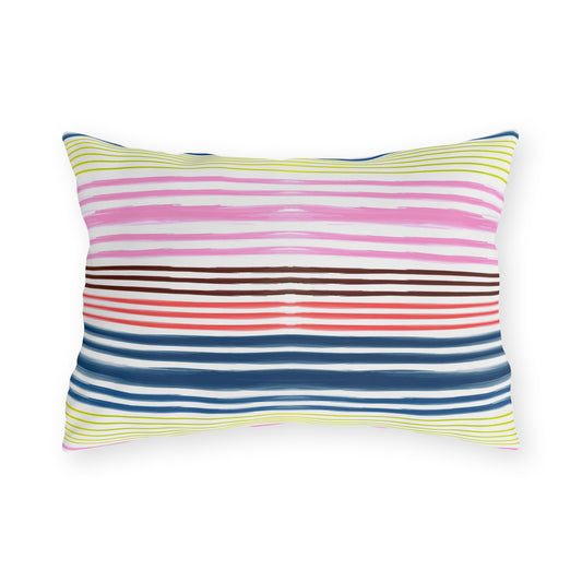 Pastel Rainbow - Outdoor Throw Pillow