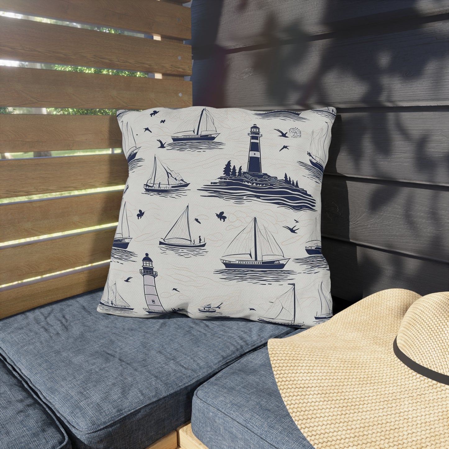 Nautical - Outdoor Throw Pillow