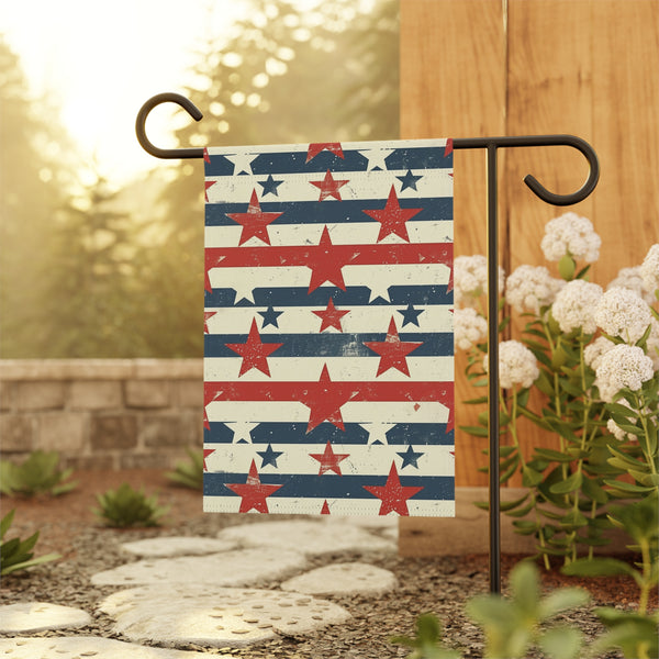 Vintage Stars & Stripes Garden Flag