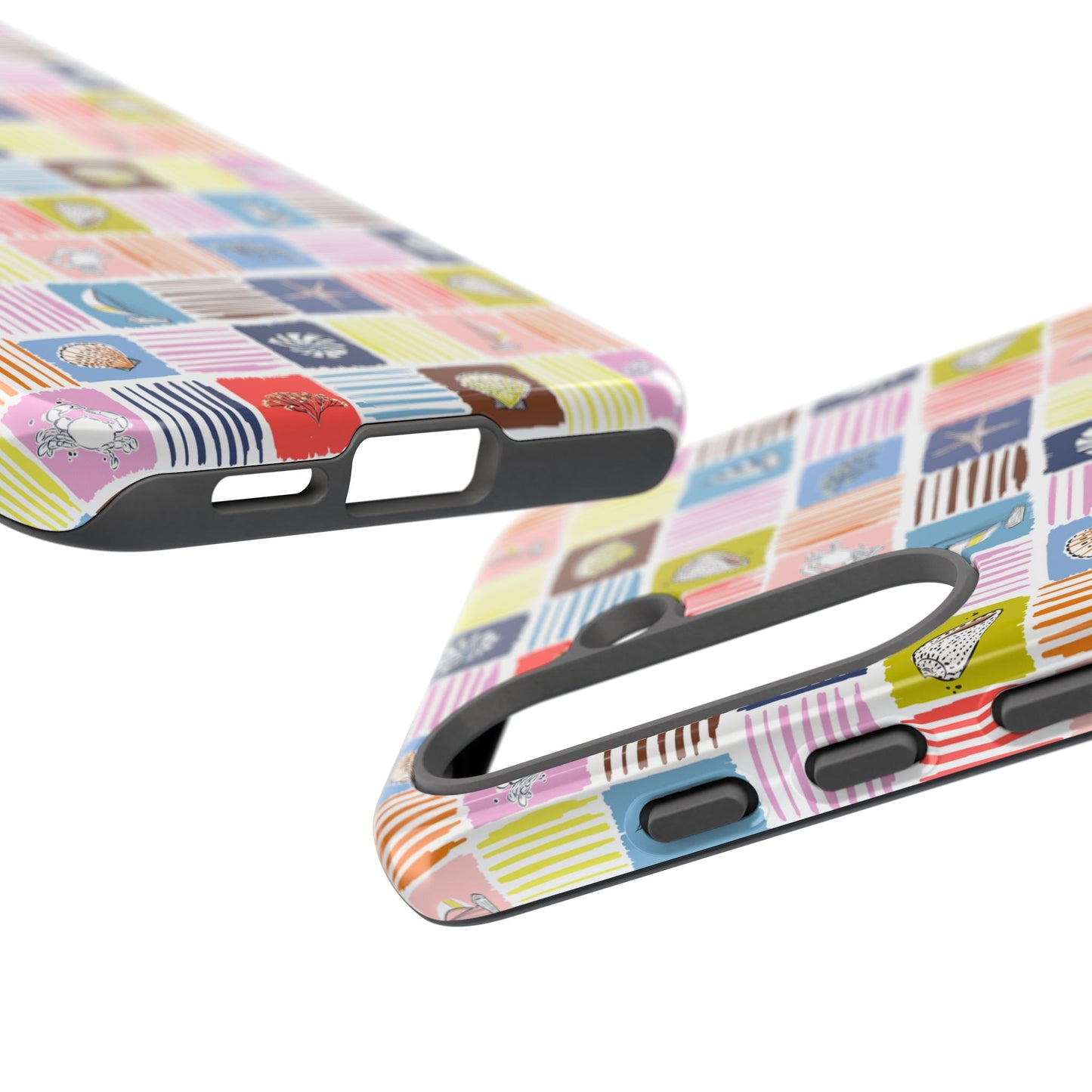 Colorful Seashells Sailboats and Starfish Summer Themed Phone Case