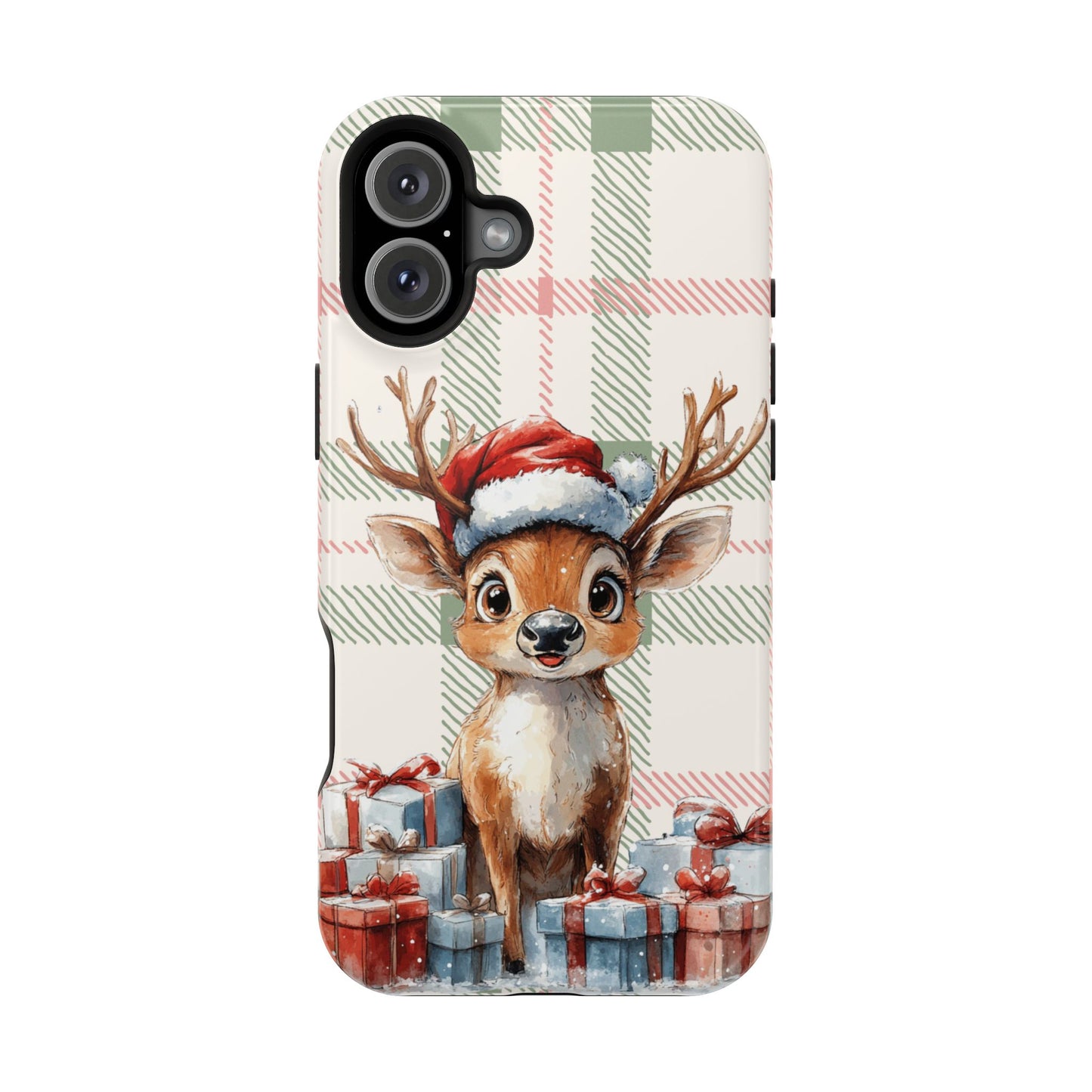 Festive Reindeer MagSafe Christmas iPhone Case