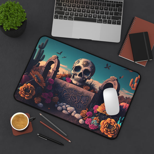 Day of the Dead Desk Mat, Custom Desk Mat, Gamer Desk Mat, Custom Day of the Dead Desk Mat for Gaming or Home Office