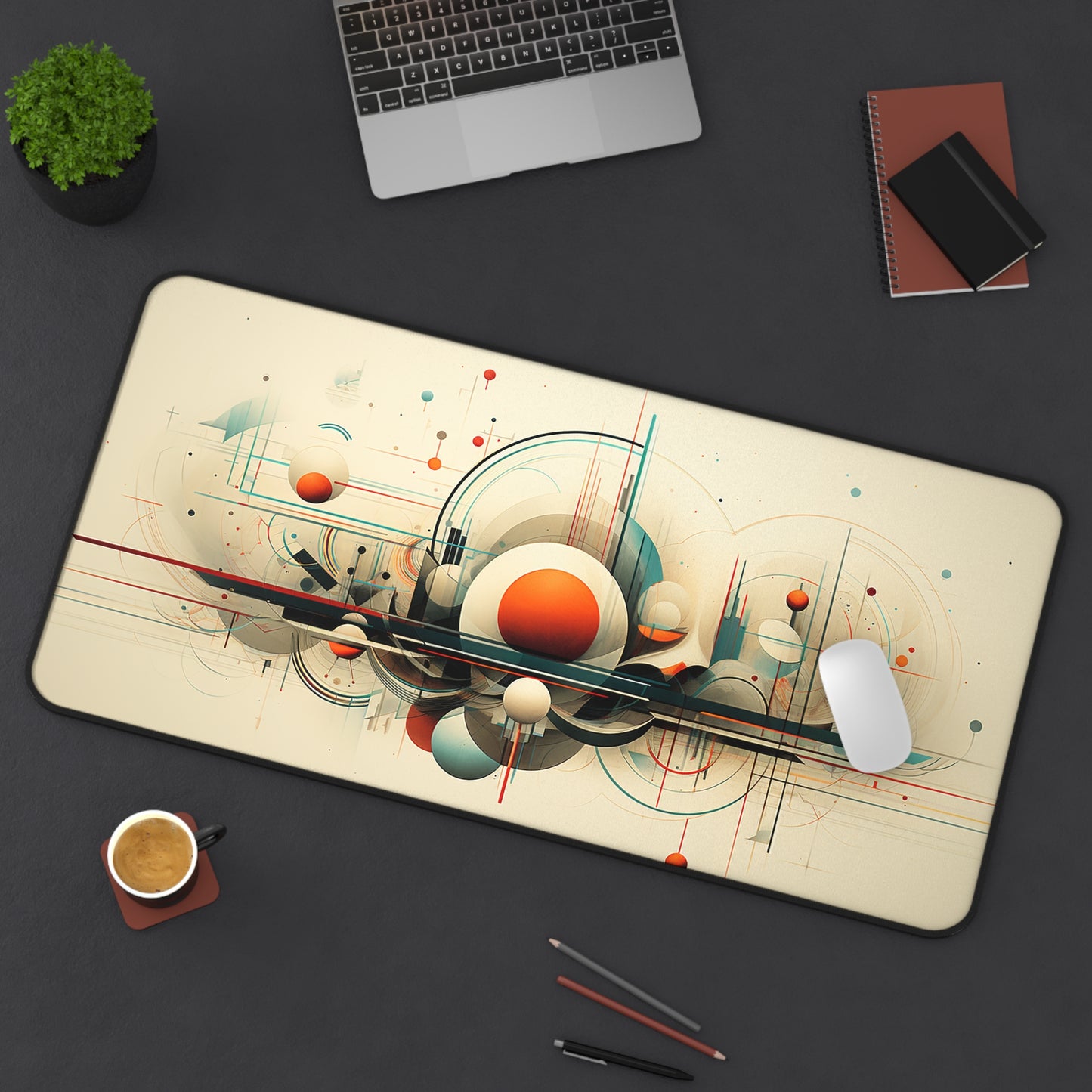 Abstract Space Station - Desk Mat
