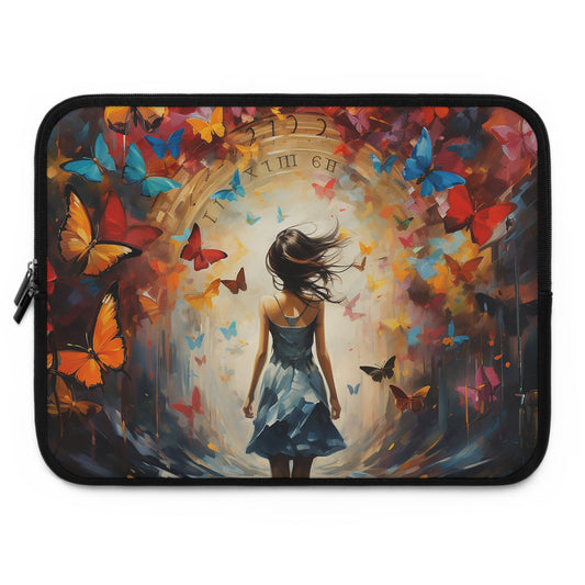 Girl Against Time Laptop Sleeve