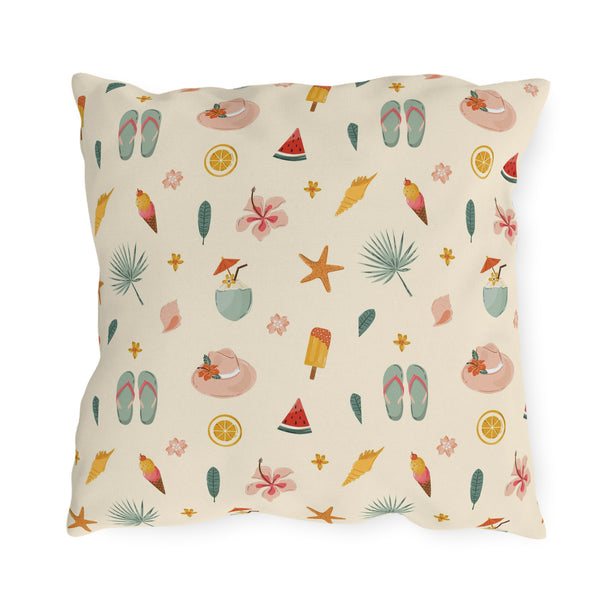 Summer Fun Patterned Outdoor Pillow