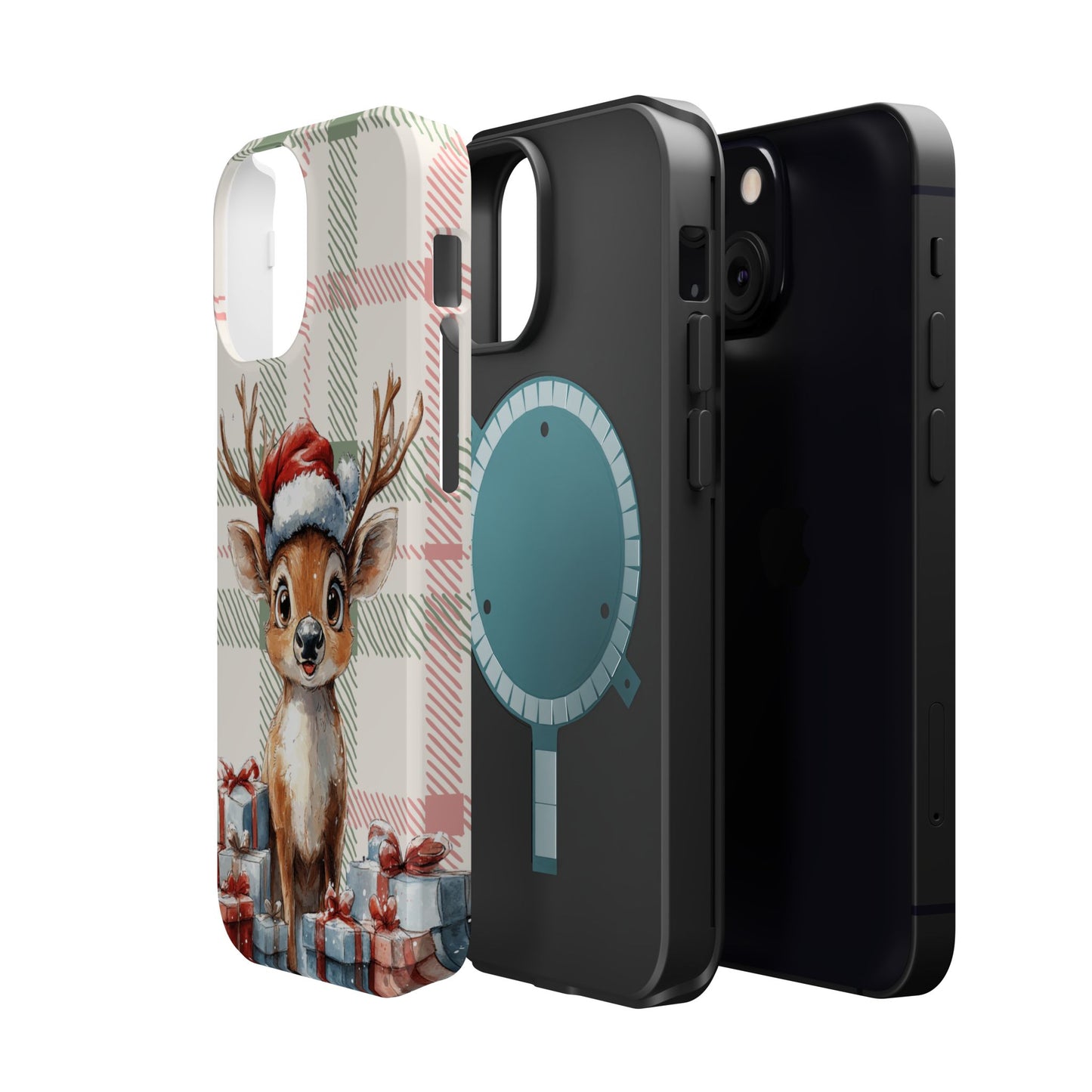 Festive Reindeer MagSafe Christmas iPhone Case