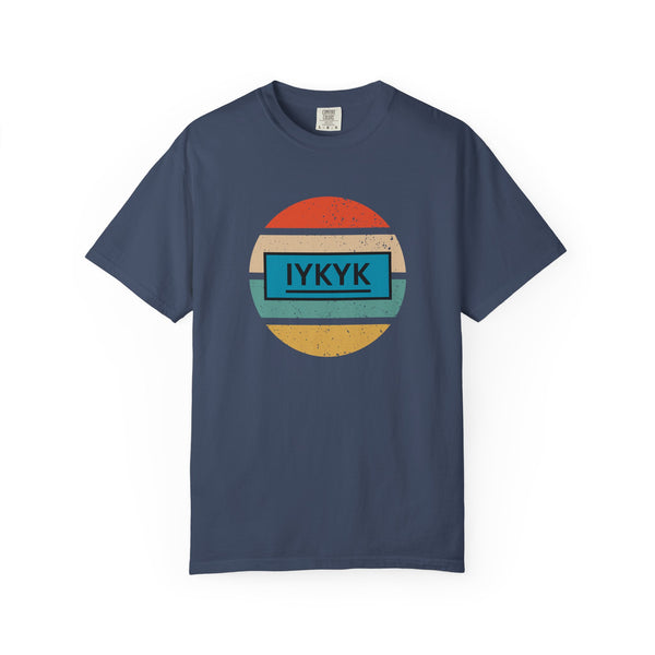 IYKYK Vintage Style Tee with Retro Rainbow