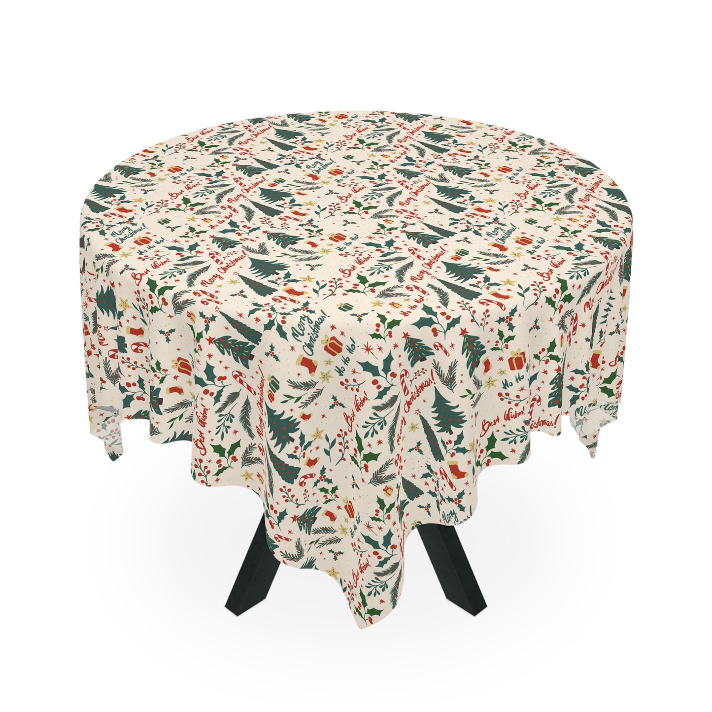 Merry Christmas Square Tablecloth