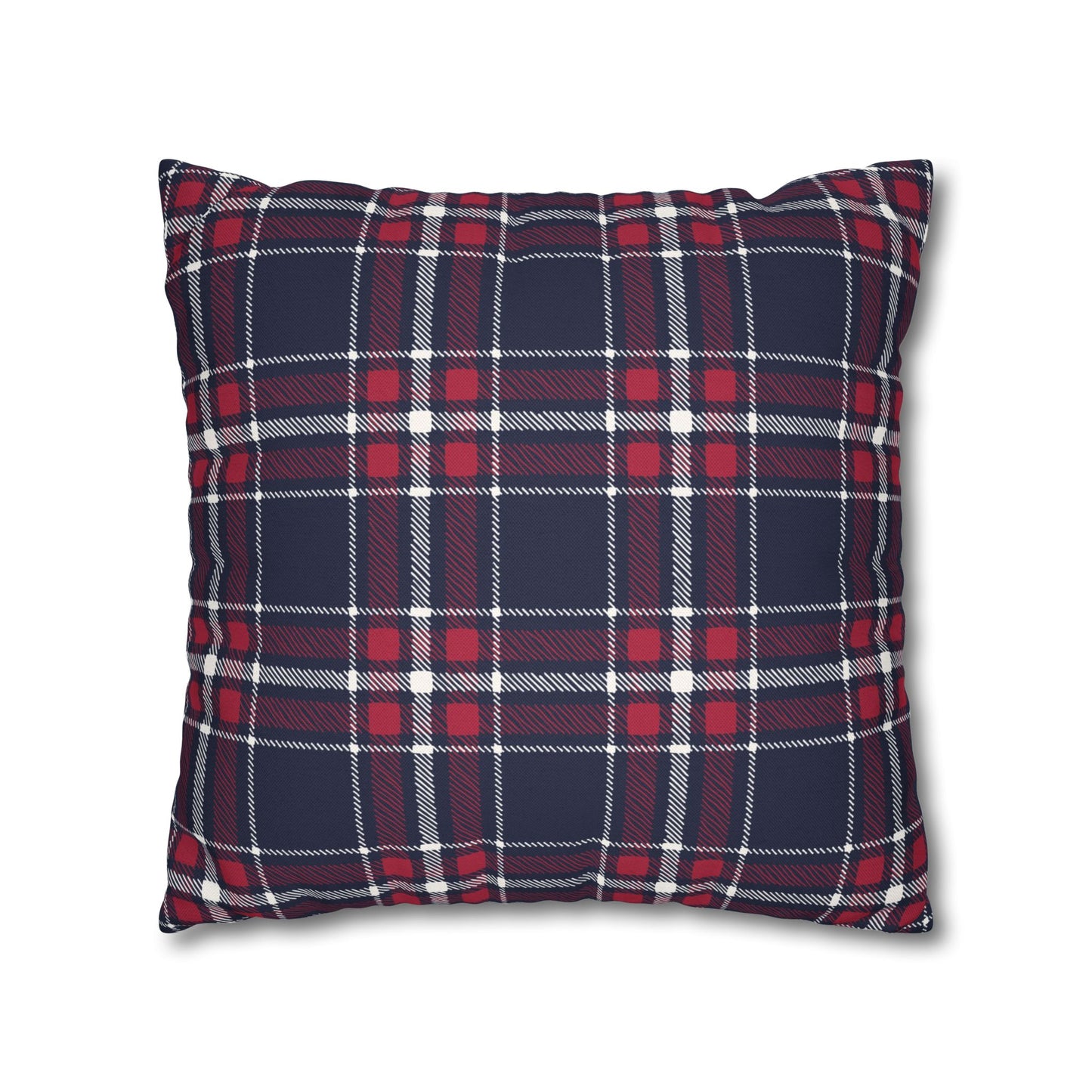 Blue & Red Plaid Christmas Pillowcase