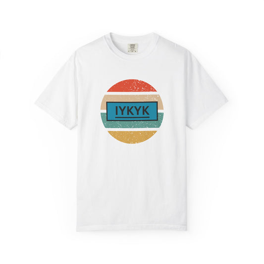 IYKYK Vintage Style Tee with Retro Rainbow