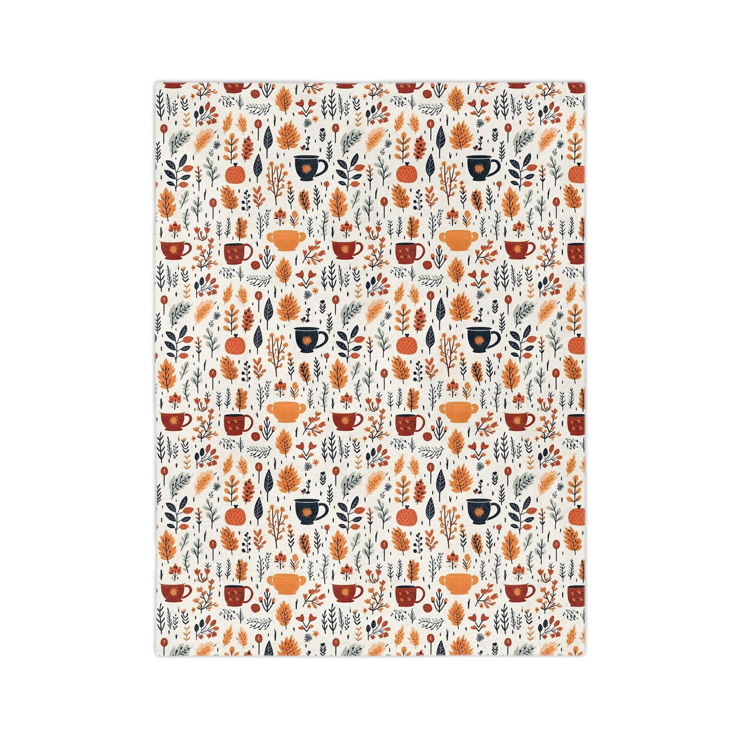 Cozy Floral Velveteen Blanket, Soft Throw for Fall Decor, Seasonal Gift, Home Warmth, Autumn Blanket for Snuggling