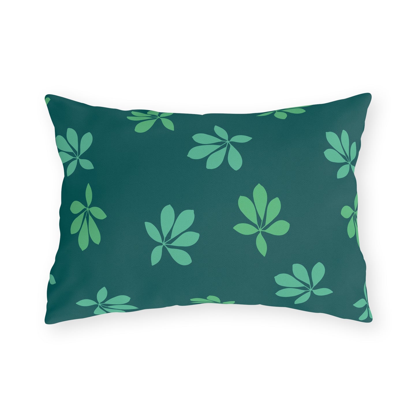 Tropical Green Foliage - Outdoor Throw Pillow