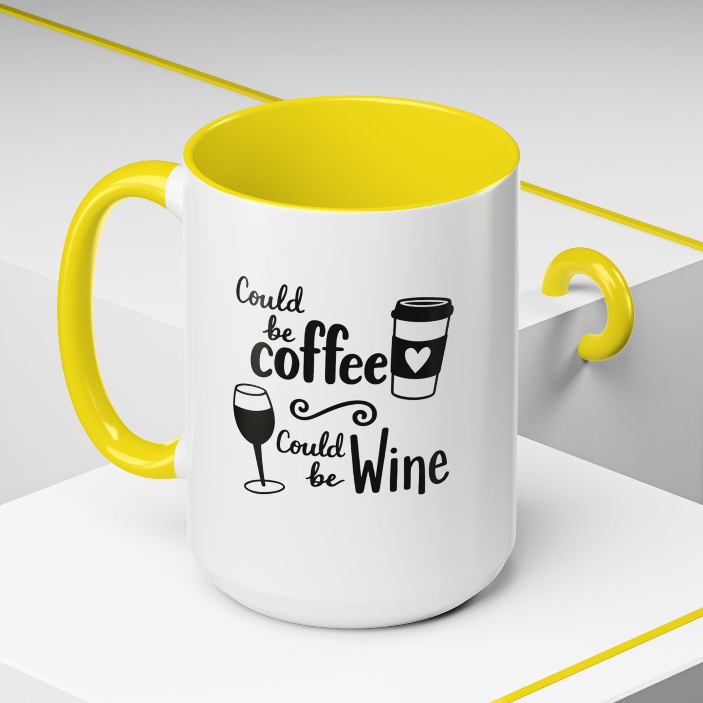 Could Be Coffee Could Be Wine Mug | Accent Coffee Mug Funy Gift Idea Co-Work Present Mom Life