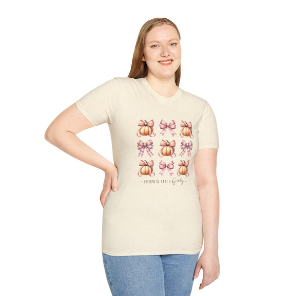Pumpkin Patch Girly T-Shirt, Fall Fashion Tee, Halloween Shirt, Autumn Outfit, Gift for Her