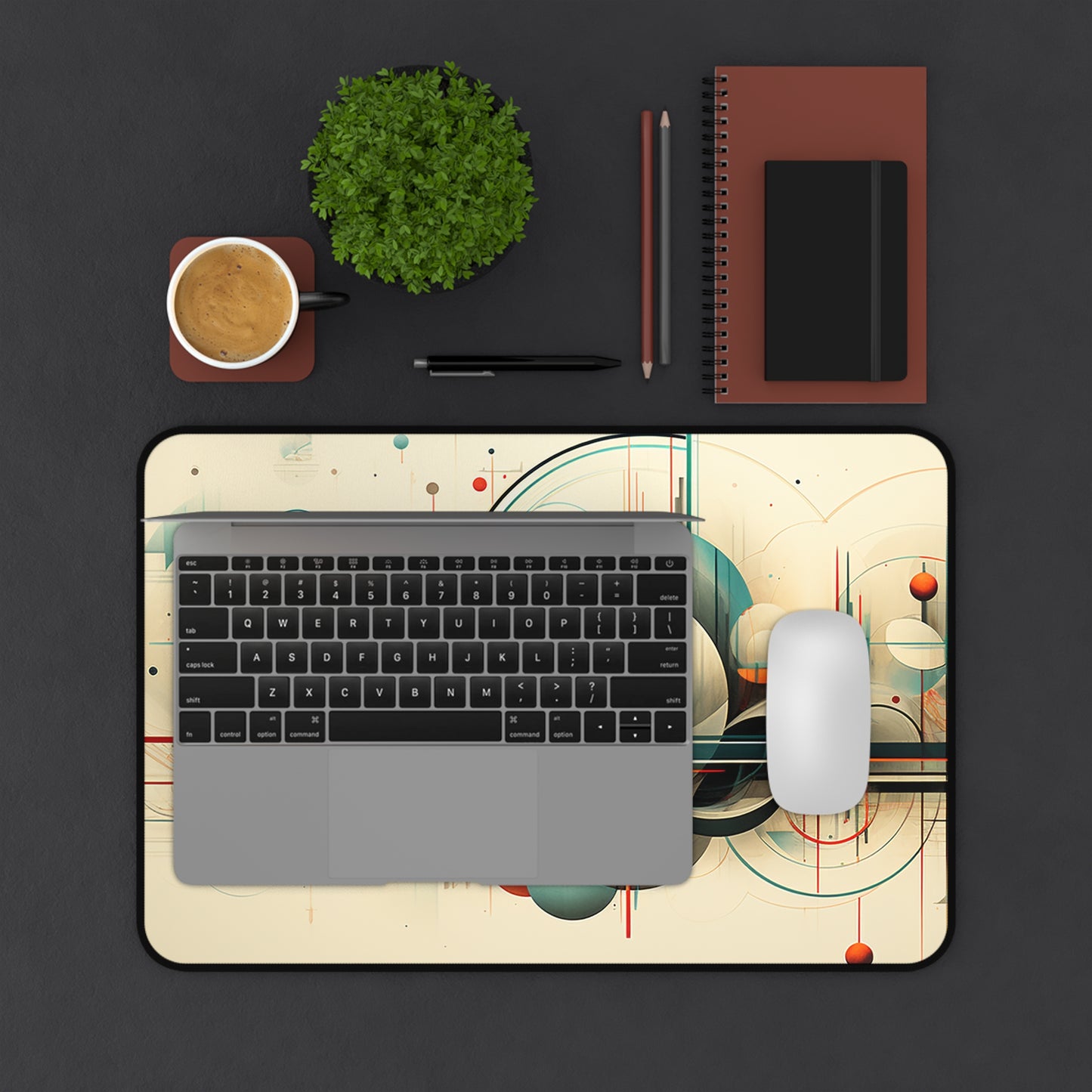 Abstract Space Station - Desk Mat