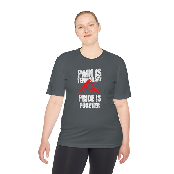 HYROX Inspired Women’s Performance Tee - Pain Is Temporary Pride Is Forever