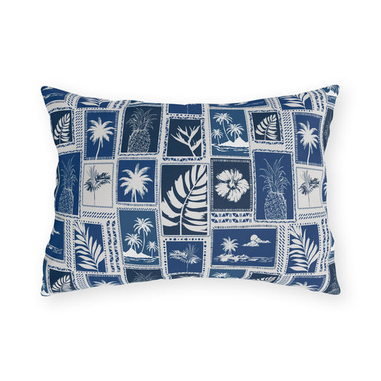 Palm Trees & Pineapples Tropical - Outdoor Pillow