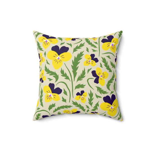 Violet Pansy - Indoor Throw Pillow