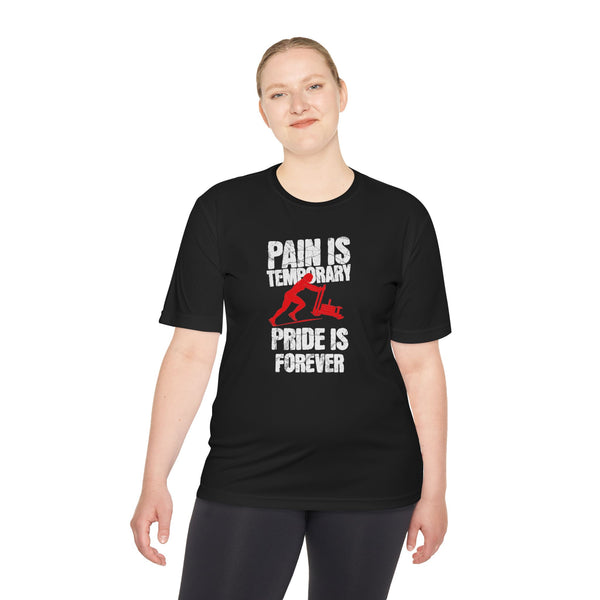 HYROX Inspired Women’s Performance Tee - Pain Is Temporary Pride Is Forever