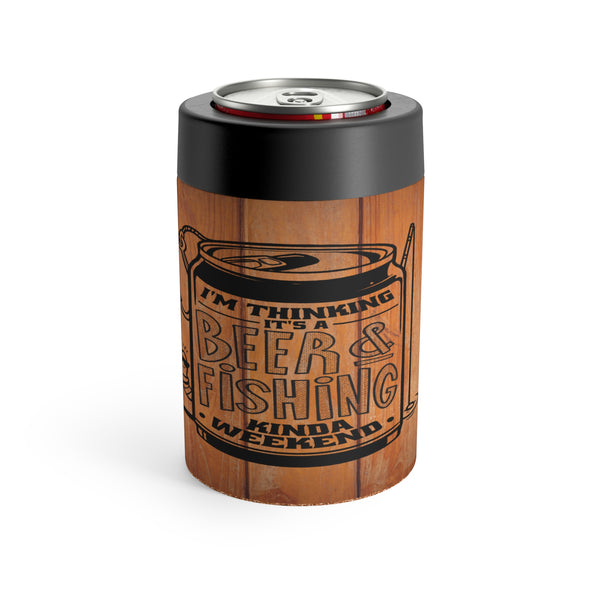 Beer and Fishing Insulated Koozie,