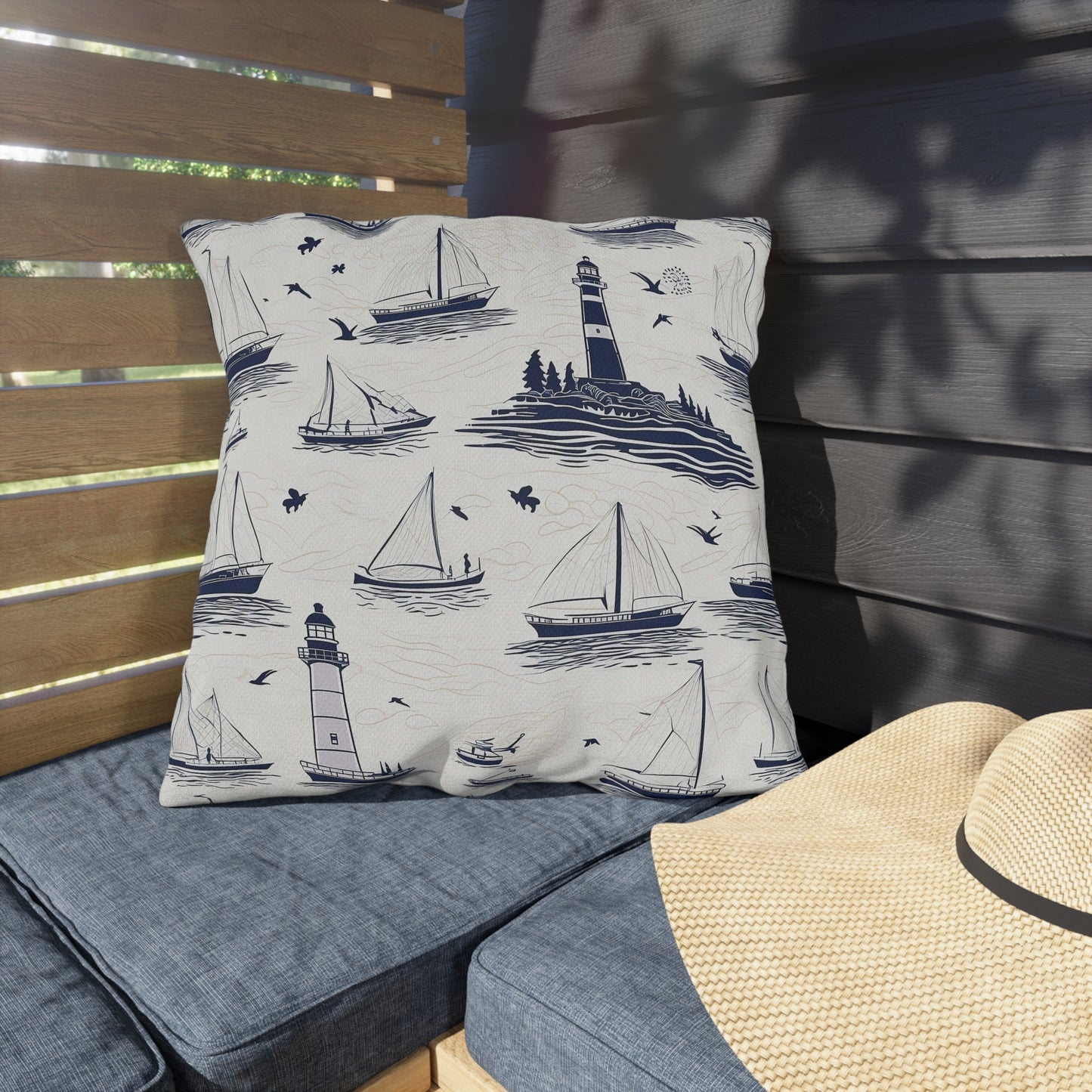 Nautical - Outdoor Throw Pillow