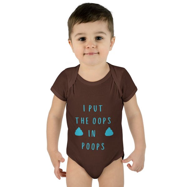 I Put the Oops in Poops Baby Bodysuit