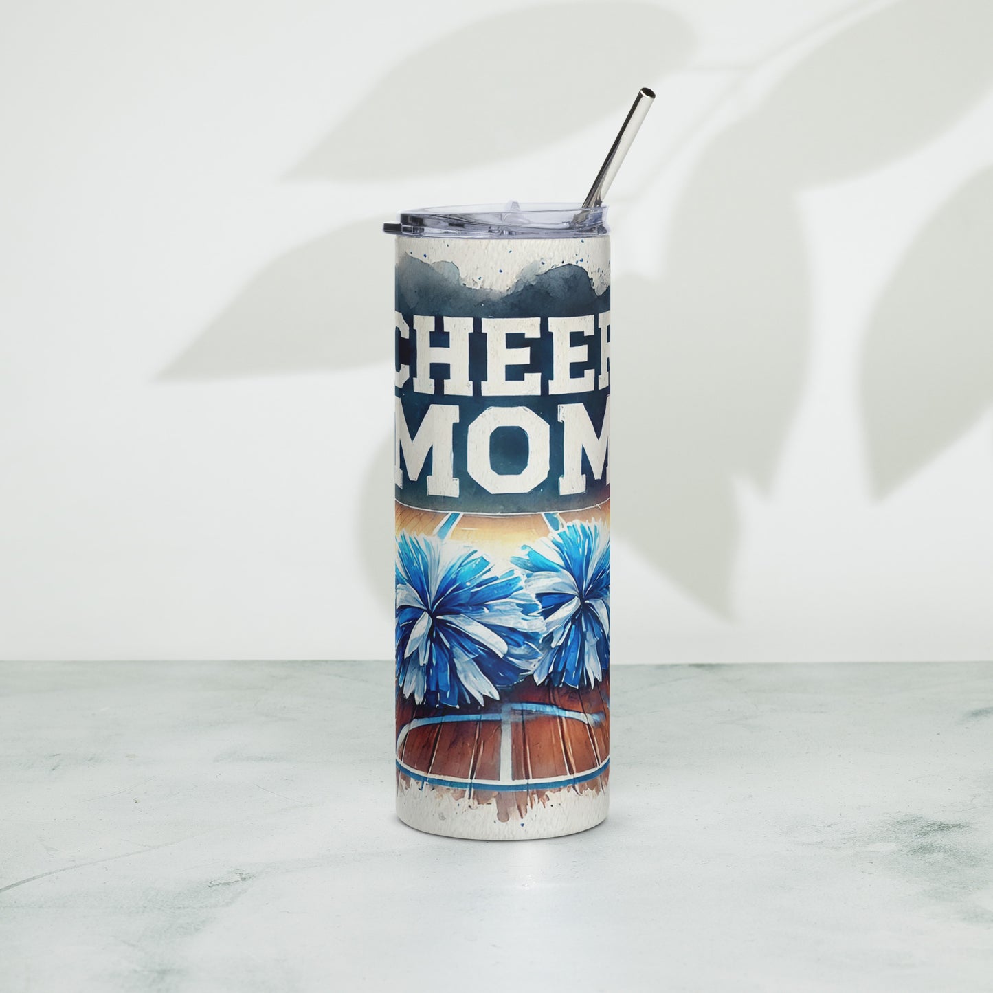 Basketball Cheer Mom 20oz Skinny Tumbler