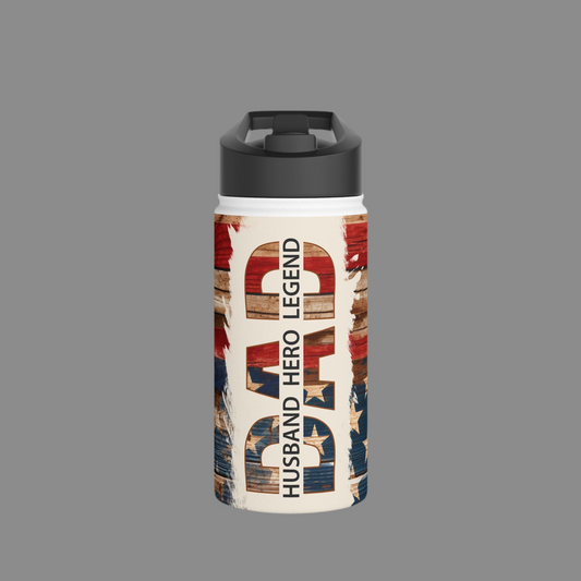 Dad Husband Hero Legend - Insulated Water Bottle