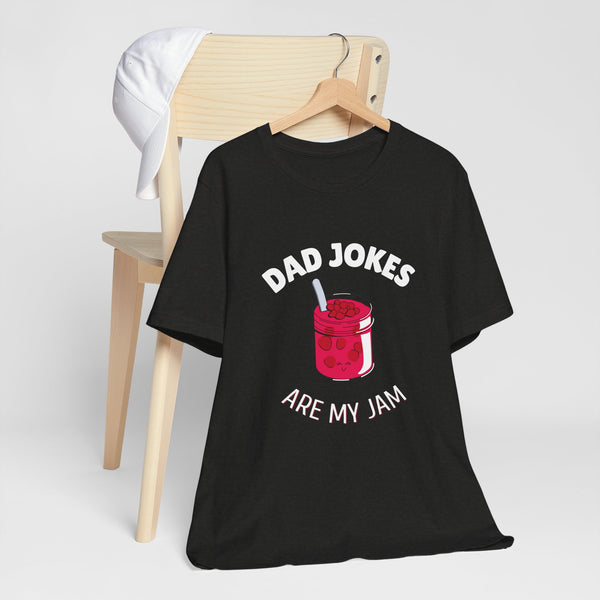 Funny Dad T Shirts, Dad Jokes Are My Jam T-Shirt, Funny Graphic Tee Great of Everyday Wear, Christmas Gift for Dad, Fathers Day, Birthday