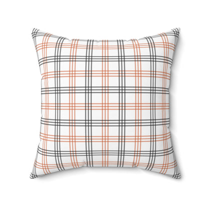Cutest Pumpkin in the Patch - Indoor Throw Pillow – Double-Sided Fall Pillow with Plaid Bow Design
