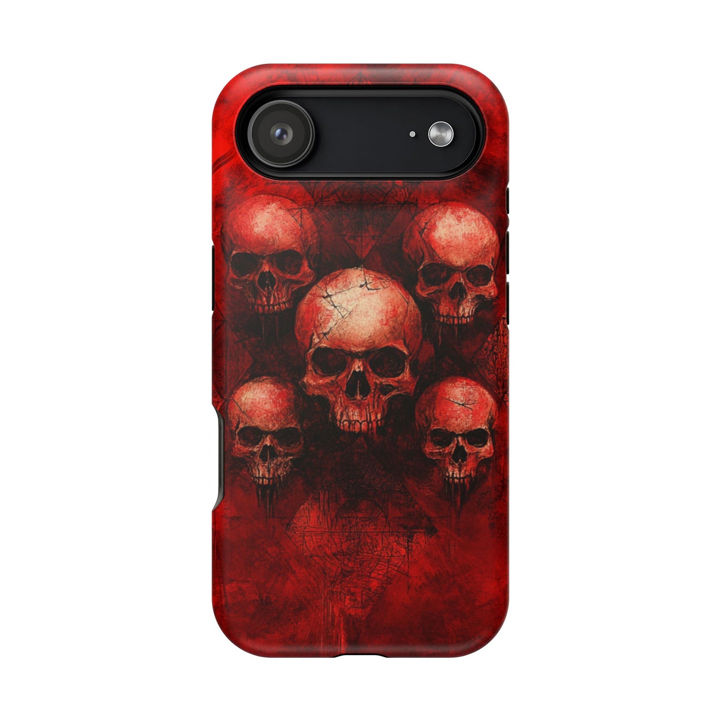Red Skulls MagSafe iPhone Case