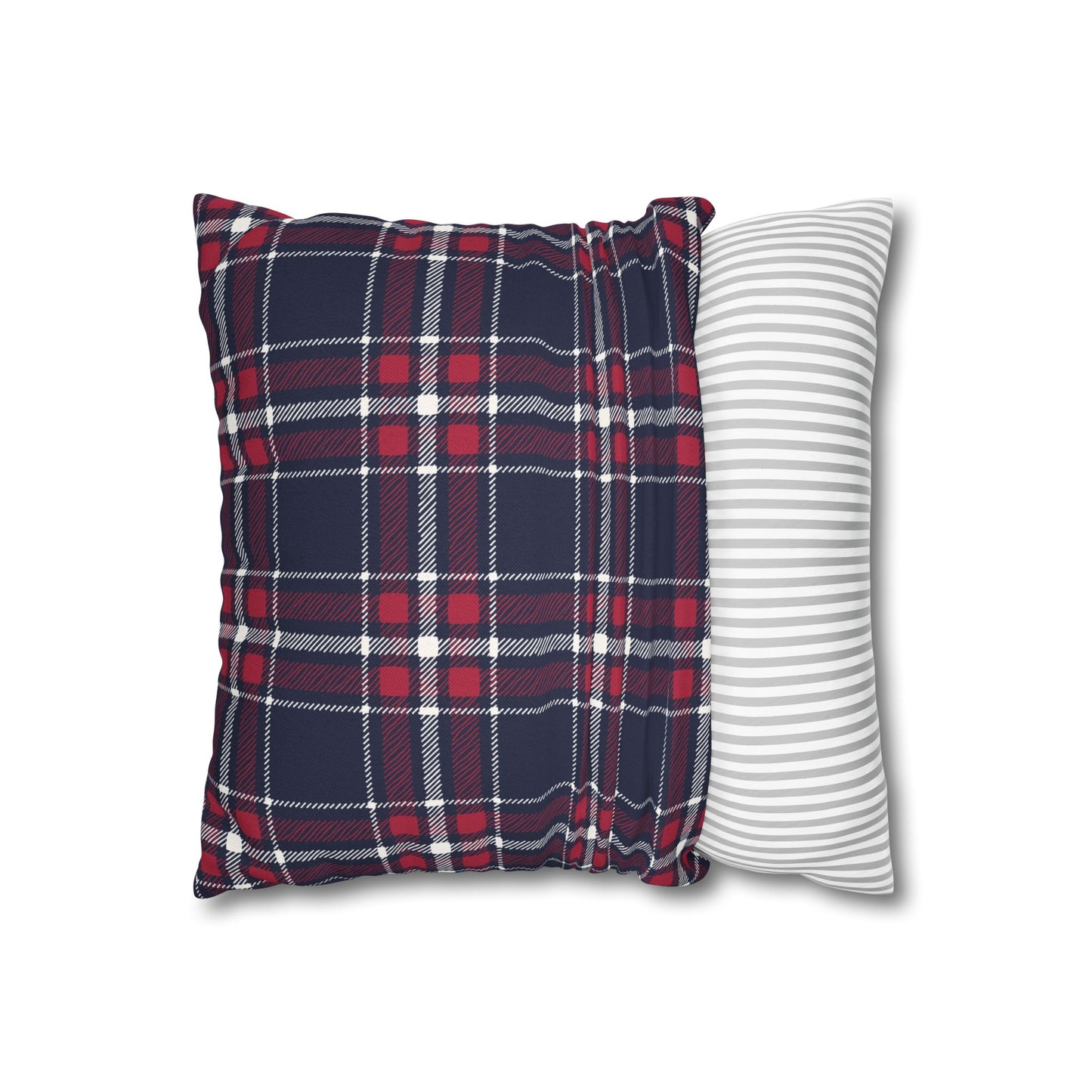 Blue & Red Plaid Christmas Pillowcase