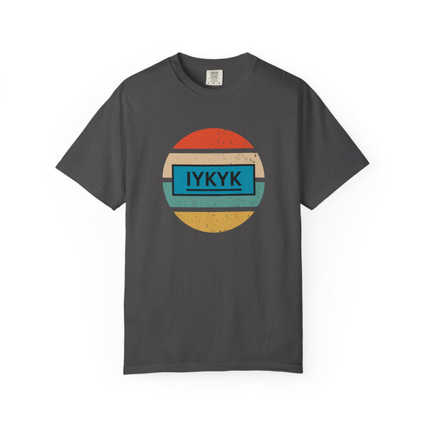 IYKYK Vintage Style Tee with Retro Rainbow