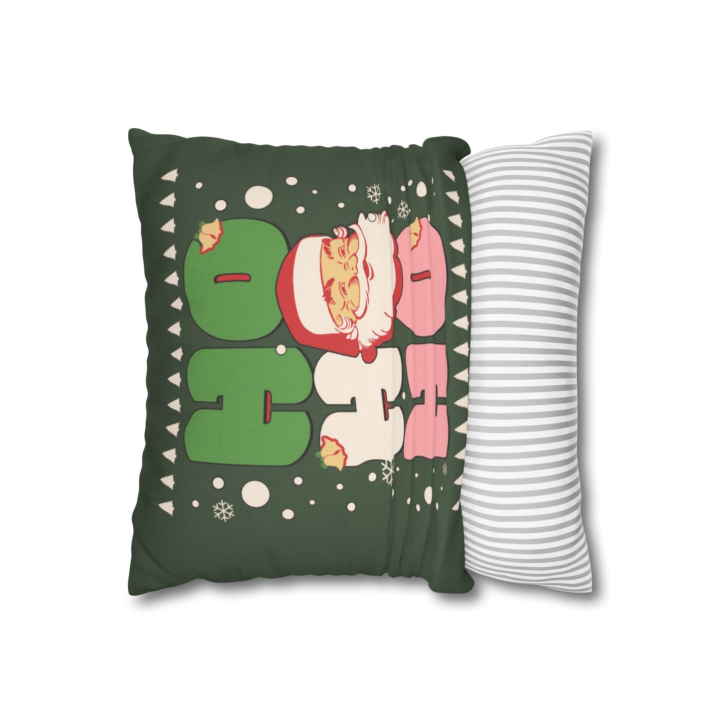 Green Santa Claus Pillow Cover
