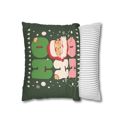 Green Santa Claus Pillow Cover