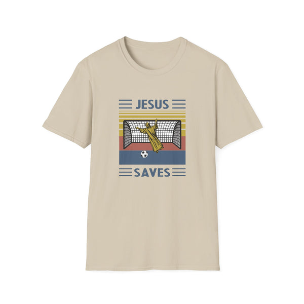 Jesus Saves Unisex Softstyle T-Shirt Funny TShirt Christian TShirt