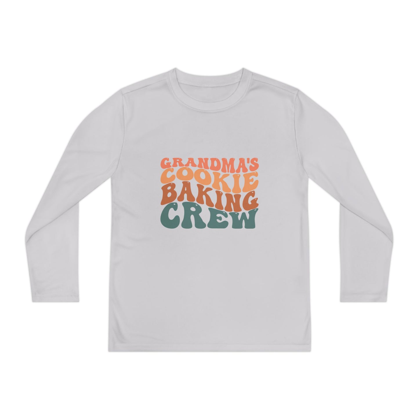 Kids Long Sleeve Grandma Cookie Baking Crew