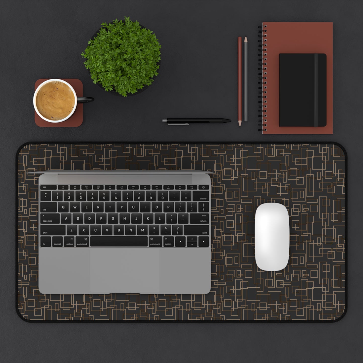 Modern Geometric Pattern - Desk Mat