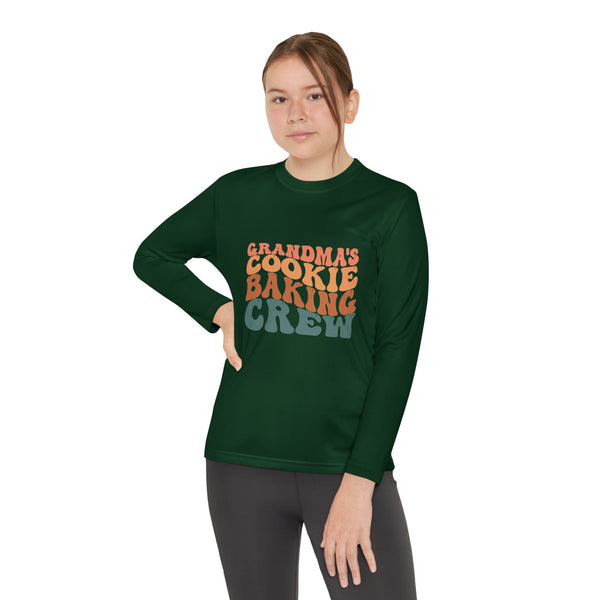 Kids Long Sleeve Grandma Cookie Baking Crew