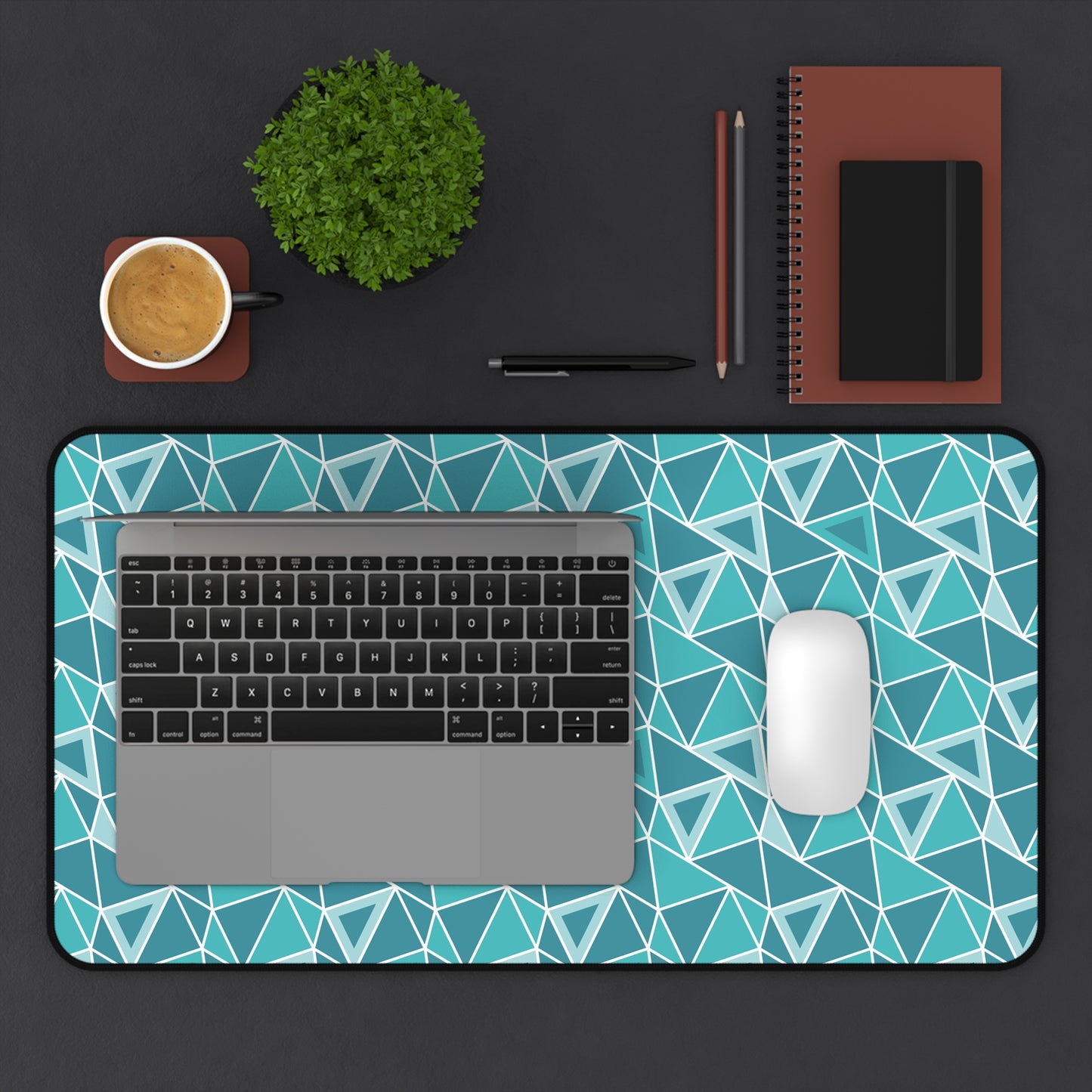 Geometric Pattern Desk Mat