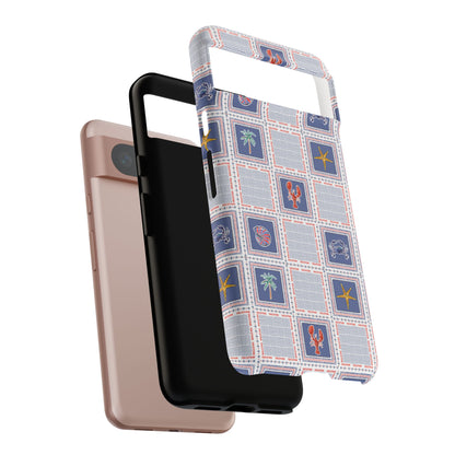 Lobsters Sailboats Seashells - Cell Phone Tough Case