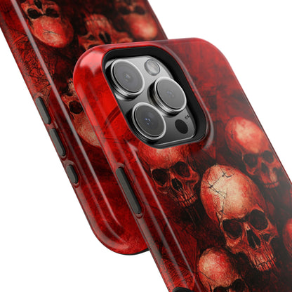 Red Skulls MagSafe iPhone Case