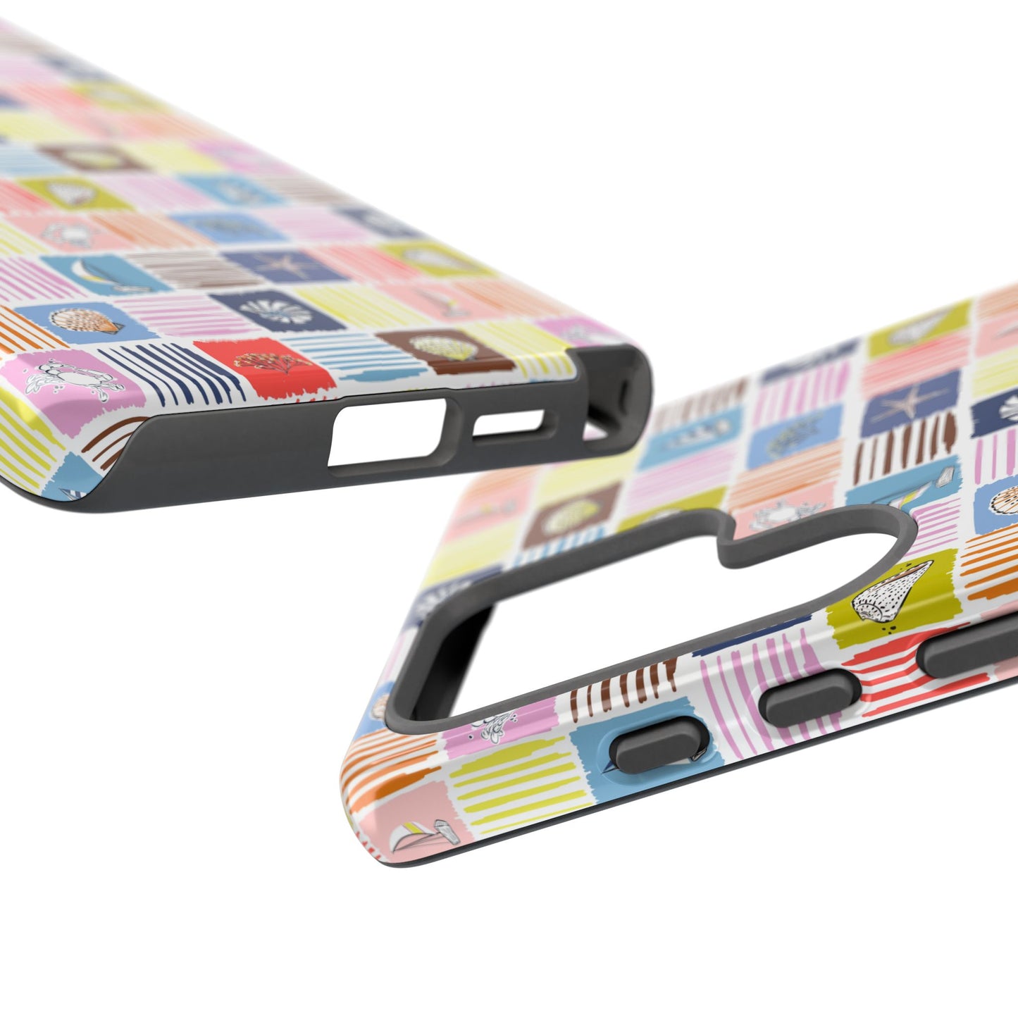 Colorful Seashells Sailboats and Starfish Summer Themed Phone Case