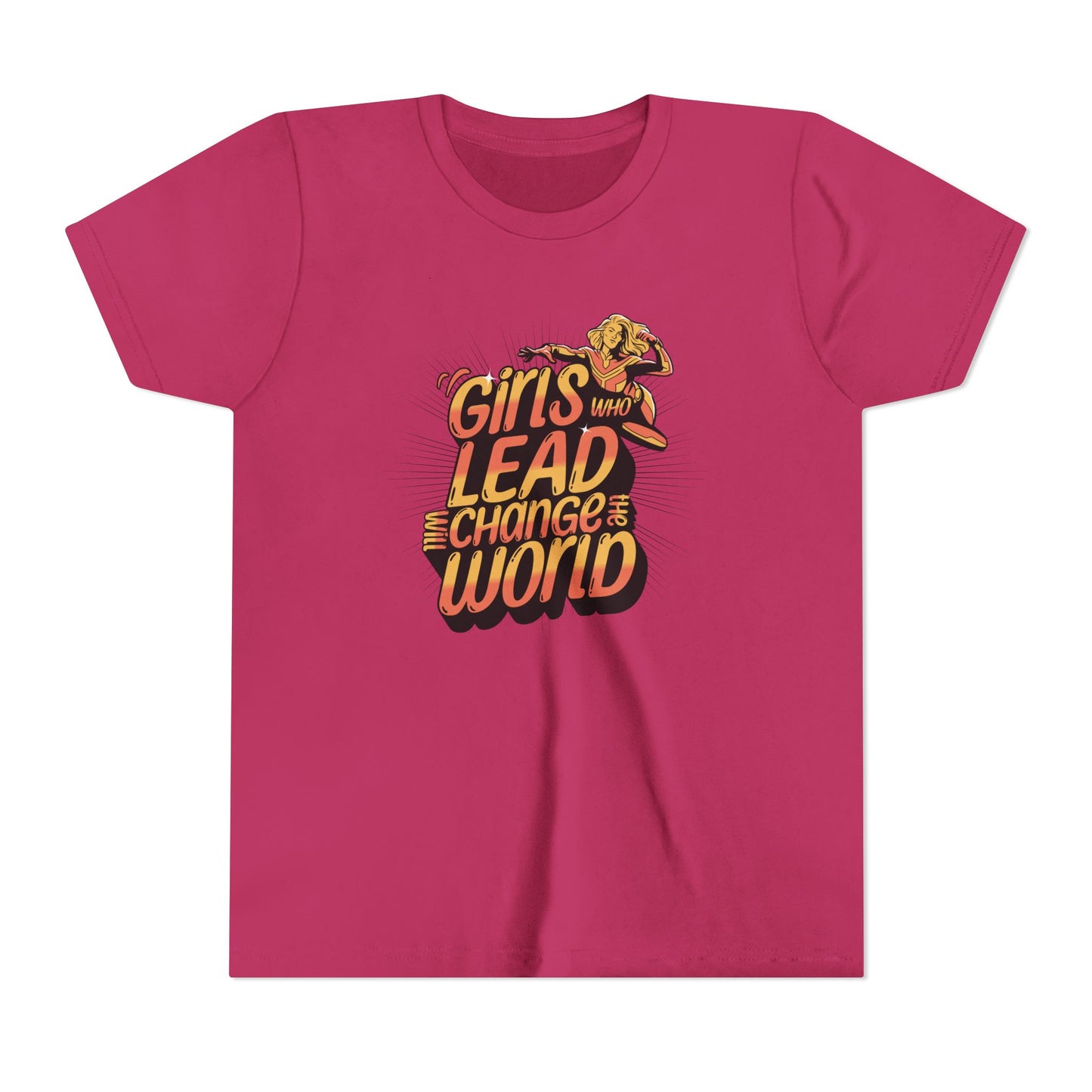 Girls Who Lead Will Change the World - Youth Tee