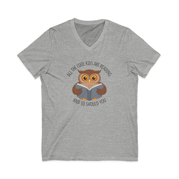 All The Cool Kids Are Reading Women’s V-Neck