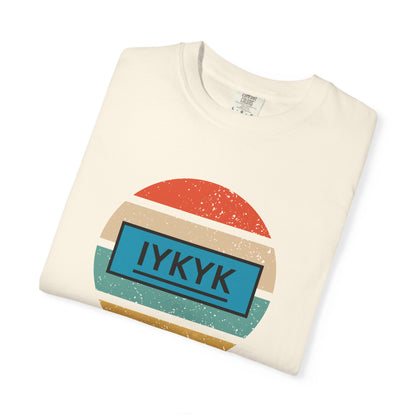 IYKYK Vintage Style Tee with Retro Rainbow